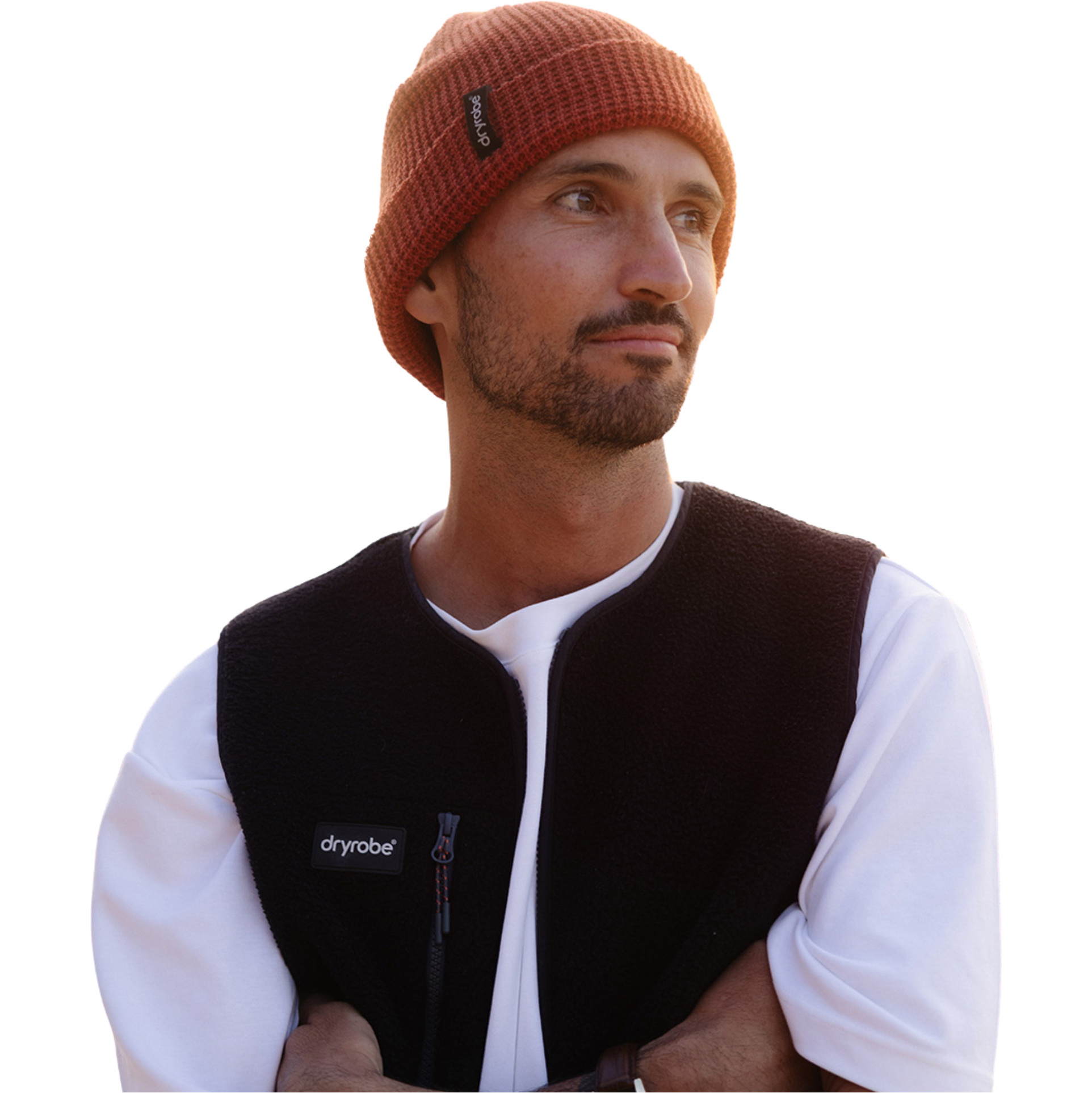 2026 Dryrobe Waffle Beanie DBNEWAFF - Burnt Orange